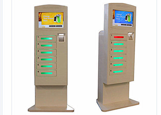 Chine Kiosque interactif d'écran tactile de Windows 7/8.1/10 avec la station de chargeur d'USB de téléphone portable fournisseur