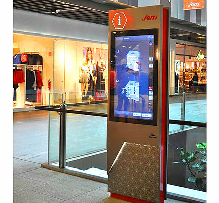 Chine Terminal de service interactif de kiosque/individu de Wayfinding de centre commercial avec l'appui multi de langue fournisseur