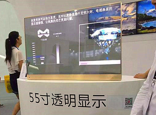 Chine 55 écran transparent de pouce OLED, affichage pliable multifonctionnel d'OLED fournisseur