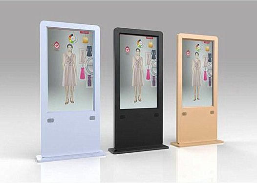 Chine L'écran transparent du support OLED de plancher, amincissent et les affichages de kiosques de la publicité de lumière fournisseur