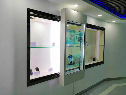 Chine Fenêtre d'écran tactile transparente de 32 pouces/affichage industriel de Signage d'affichage à cristaux liquides Digital fournisseur