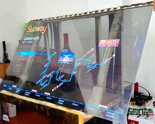 Chine Grand écran tactile transparent d'OLED/écran en verre visuel transparent mince fournisseur